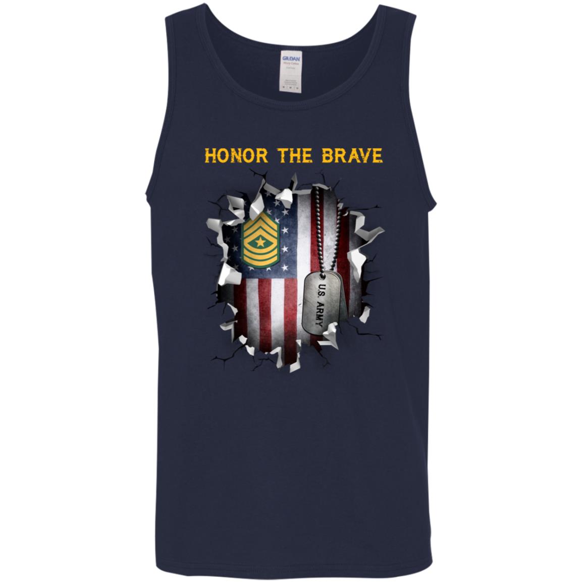 US Army E-9 Sergeant Major E9 SGM Noncommissioned Officer - Honor The Brave Front Shirt