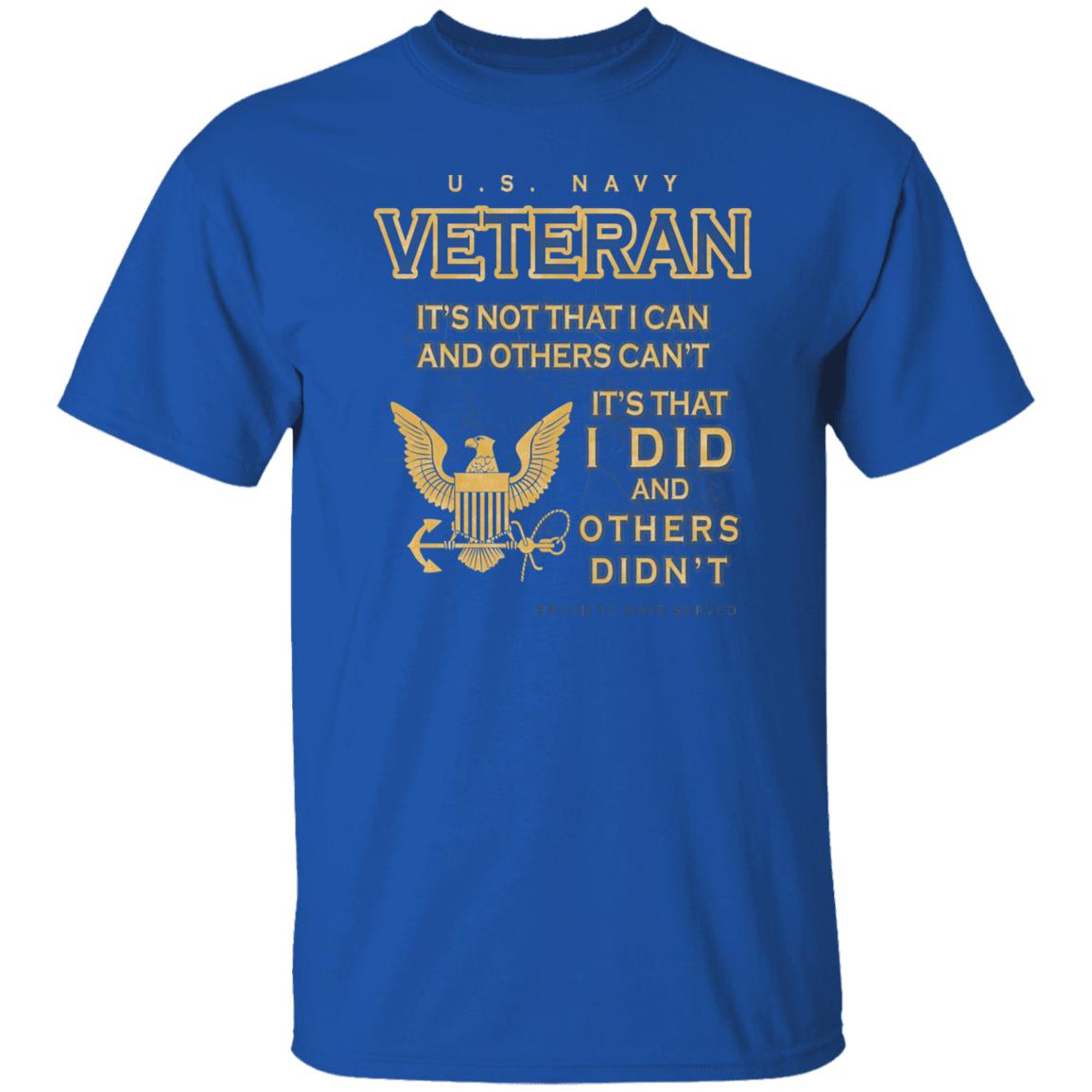 US Navy Proud To Have Served Front Shirt