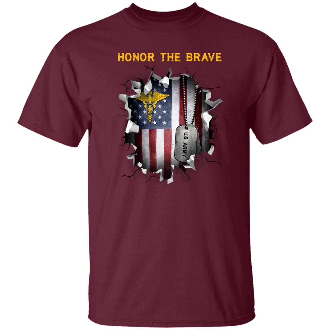 US  Army Dental Corps  - Honor The Brave Front Shirt