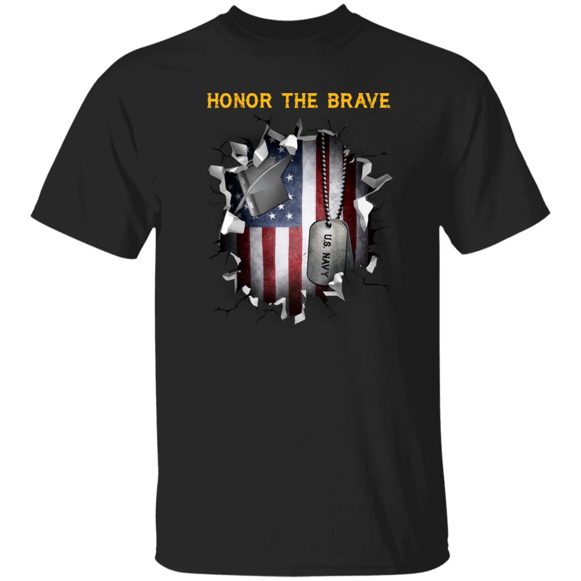 Navy Personnel Specialist Navy PS - Honor The Brave Front Shirt