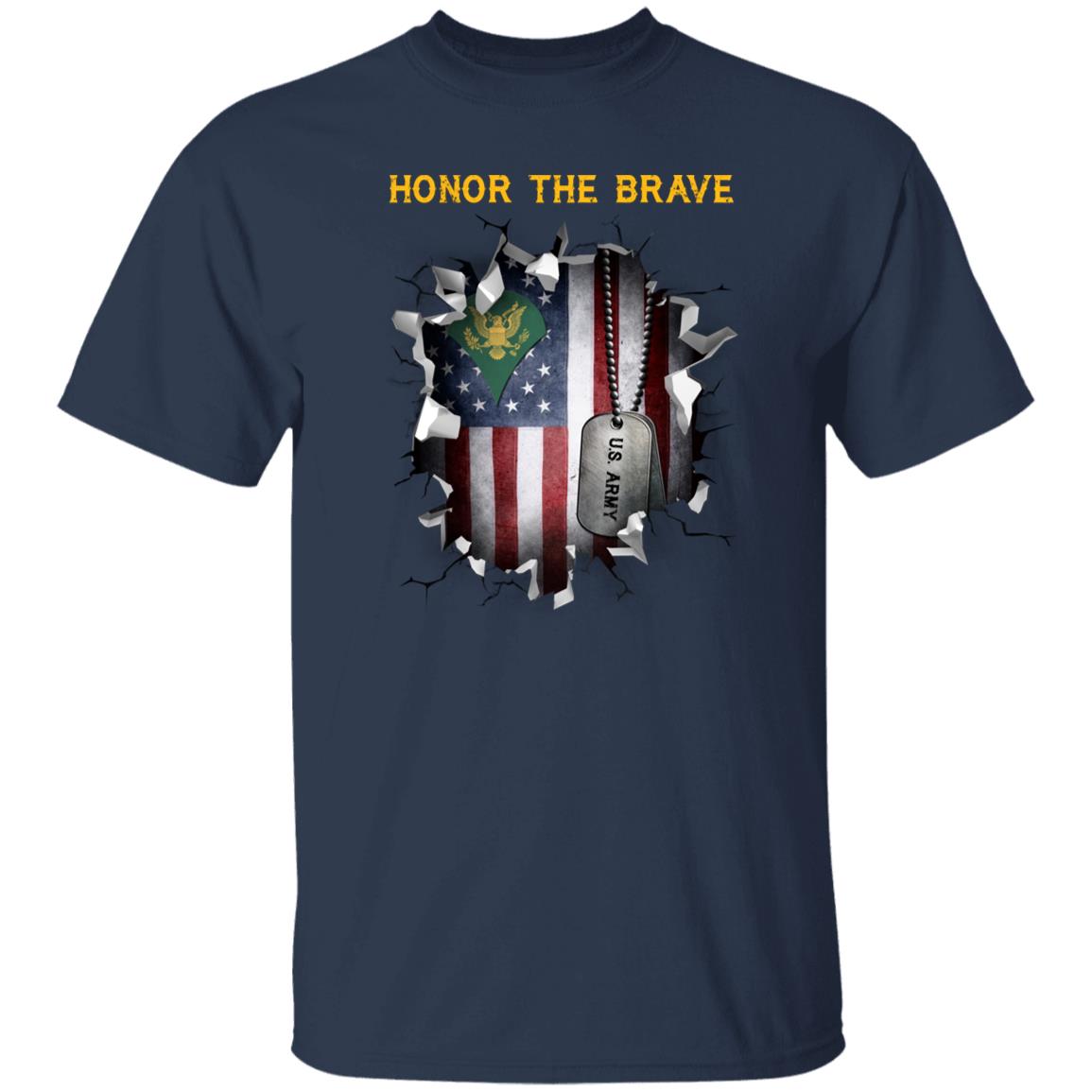 US Army E-4 SPC E4 Specialist - Honor The Brave Front Shirt