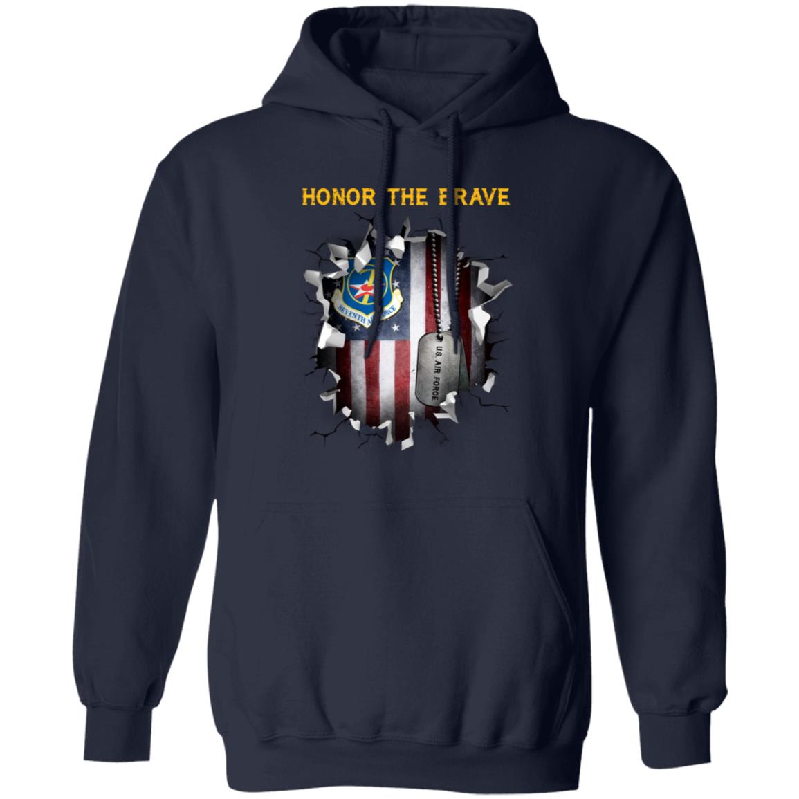 US Air Force Seventh Air Force - Honor The Brave Front Shirt