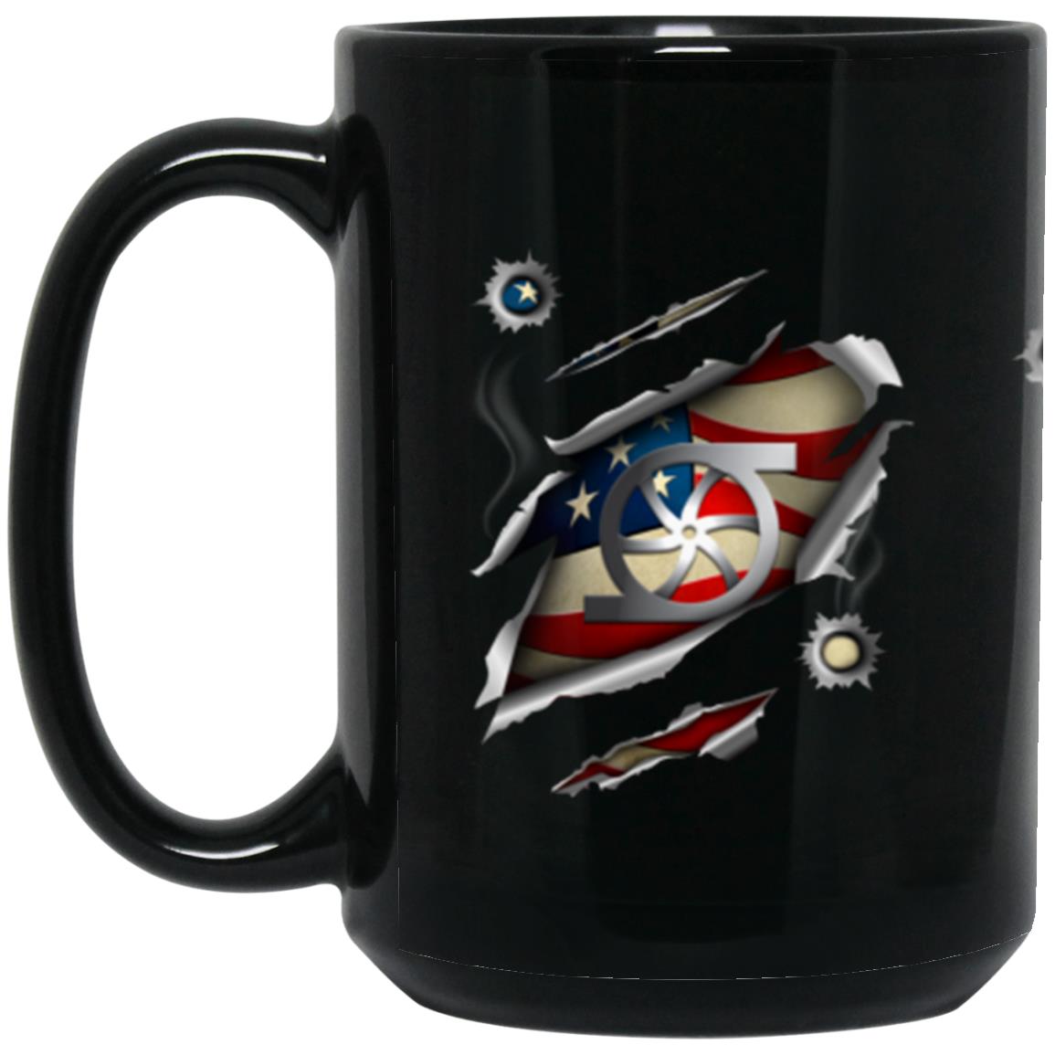 US Navy Gas Turbine Systems Technician Navy GS 11oz - 15oz Black Mug