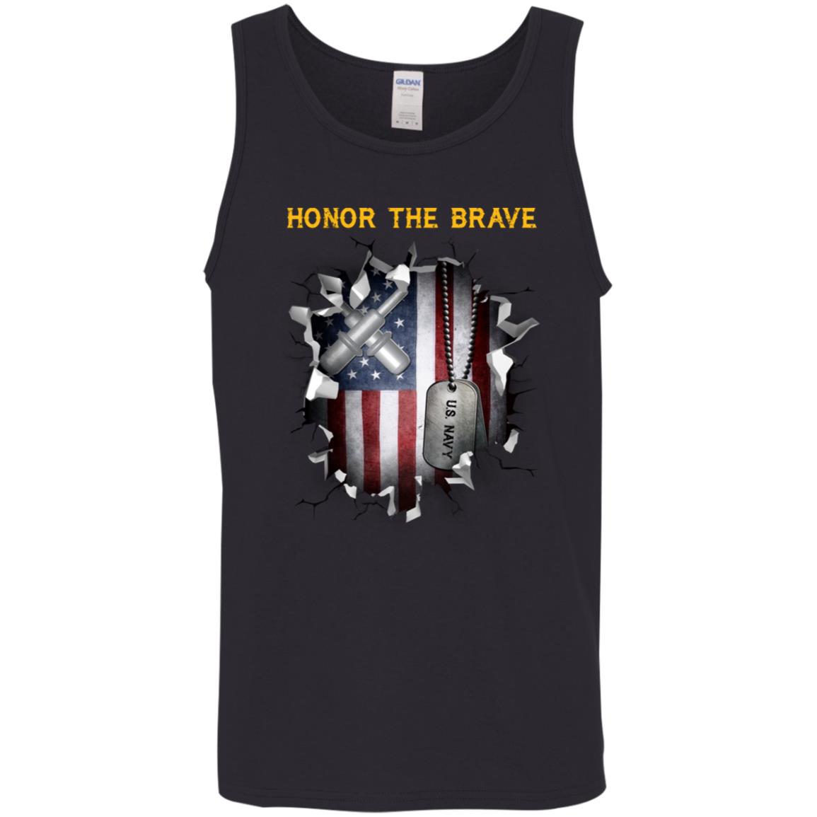 U.S Navy Gunner_s mate Navy GM - Honor The Brave Front Shirt