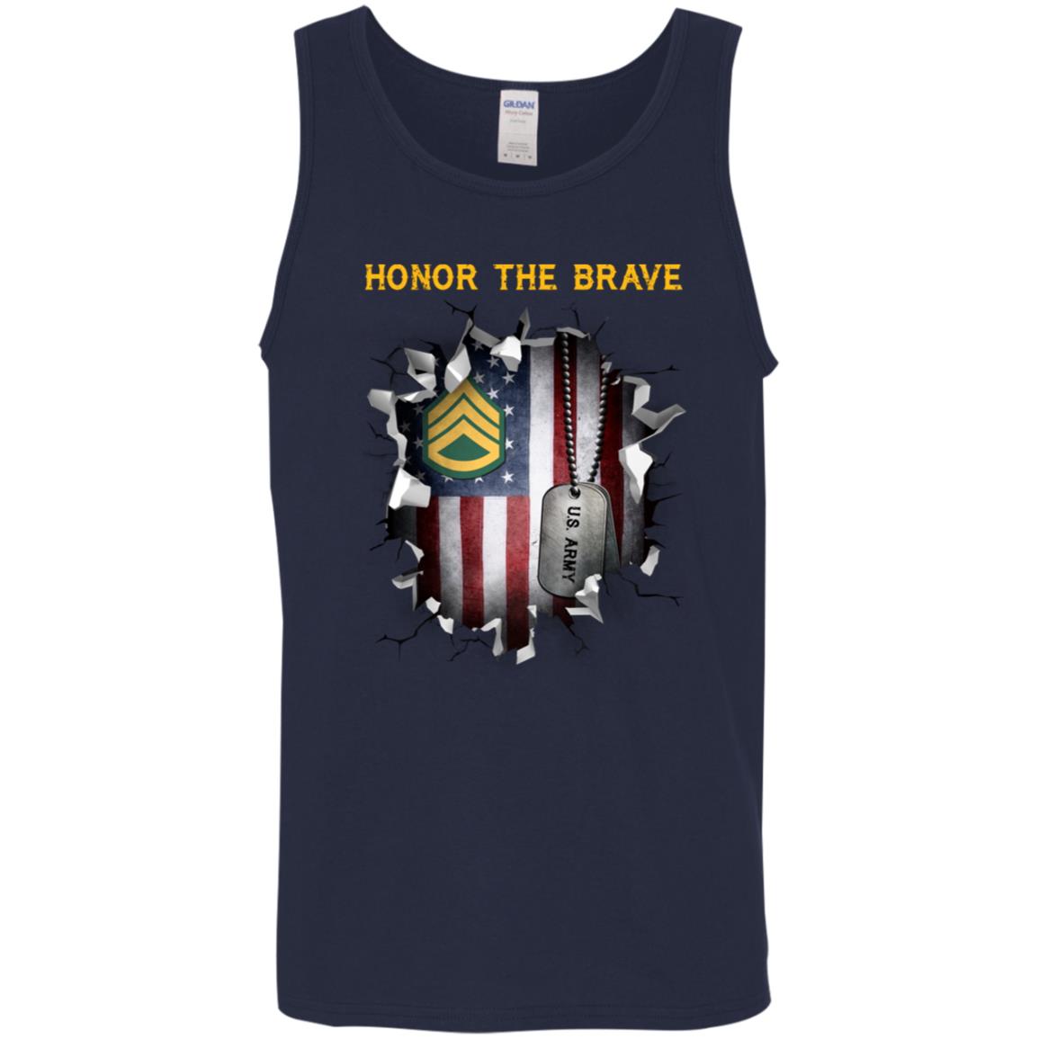 US Army E-6 Staff Sergeant E6 SSG Noncommissioned Officer - Honor The Brave Front Shirt