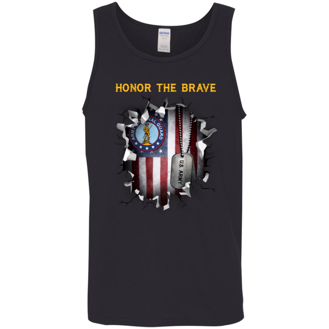 US Army National Guard  - Honor The Brave Front Shirt