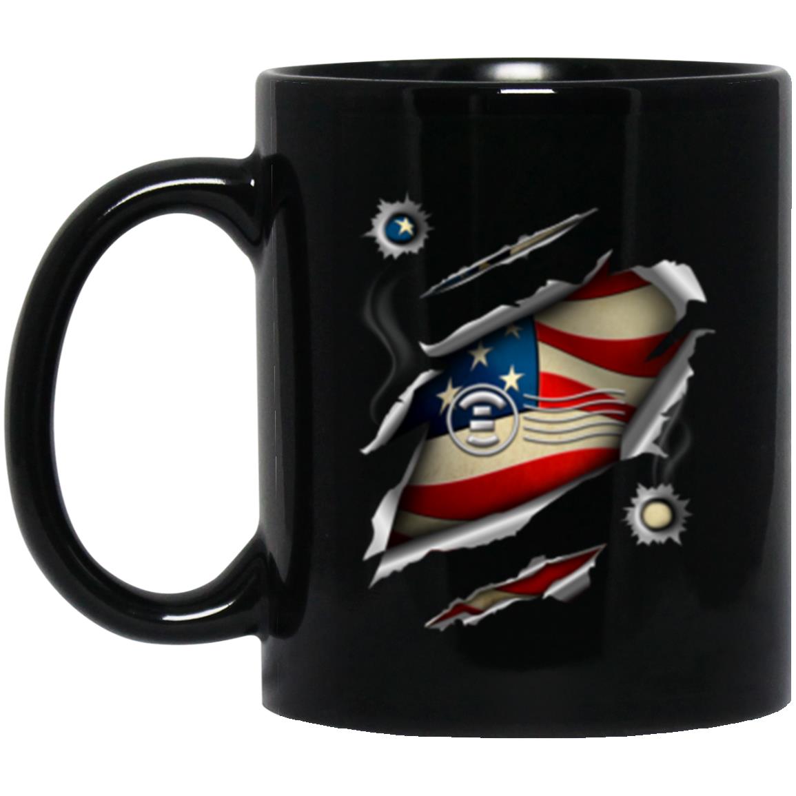 US Navy Postal Clerk Navy PC 11oz - 15oz Black Mug