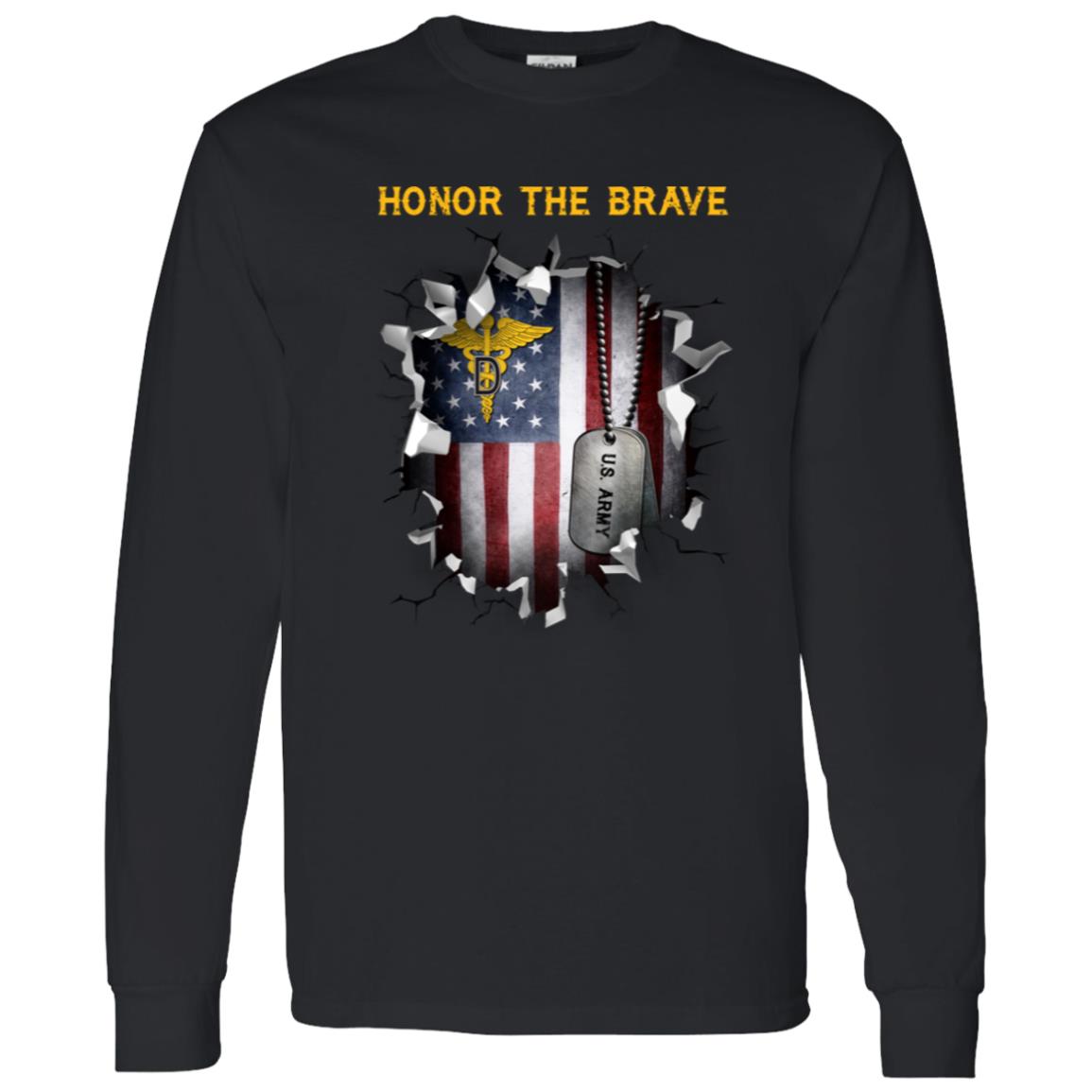 US  Army Dental Corps  - Honor The Brave Front Shirt