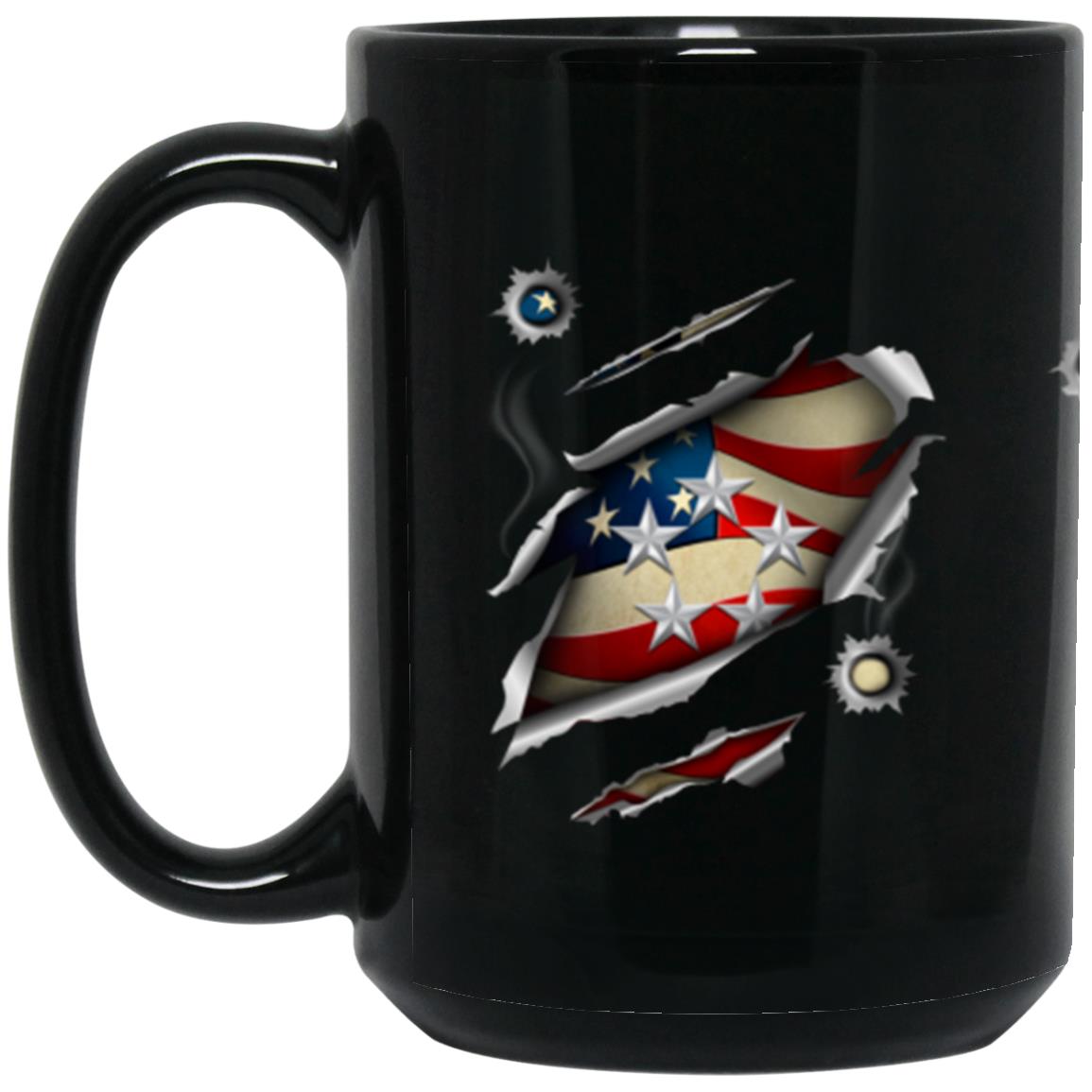 US Navy O-11 Fleet Admiral O11 FADM Flag Officer 11oz - 15oz Black Mug