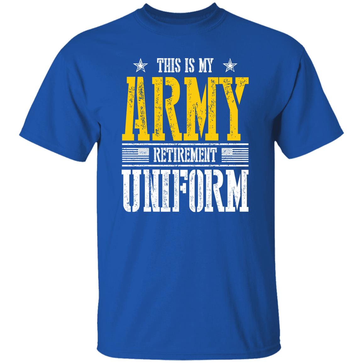 US Army Retirement Uniform Front Shirt