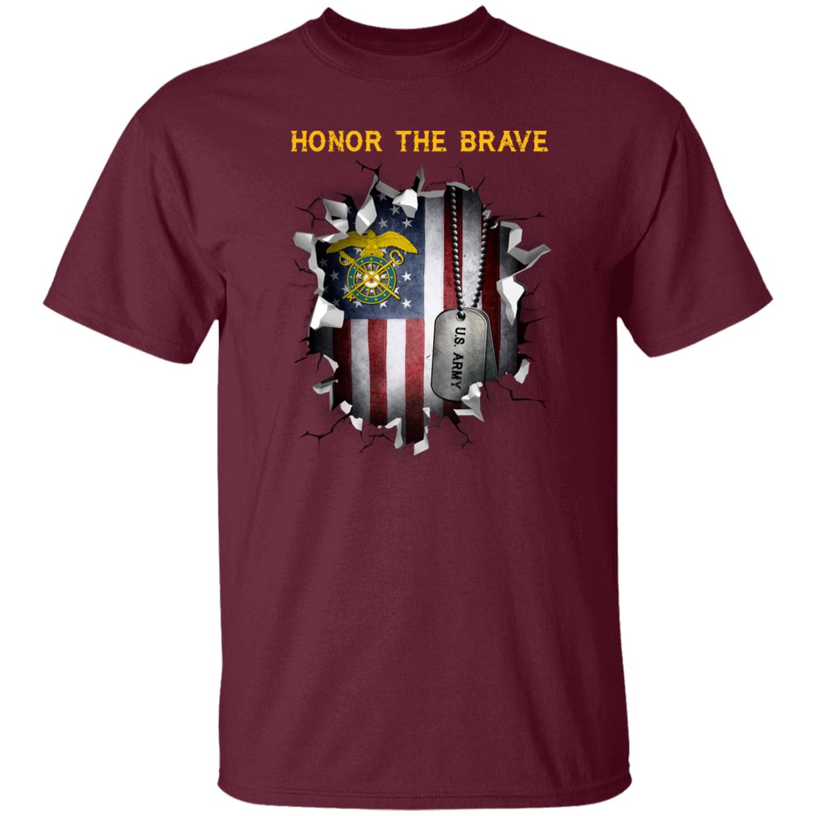 US Army Quartermaster Corps  - Honor The Brave Front Shirt