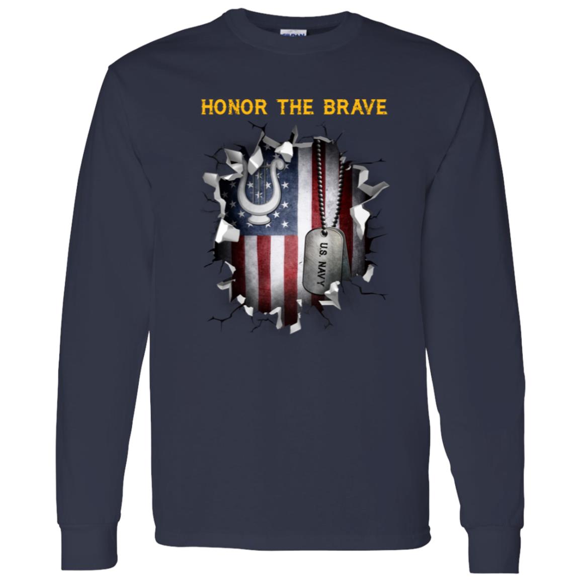 Navy Musician Navy MU - Honor The Brave Front Shirt