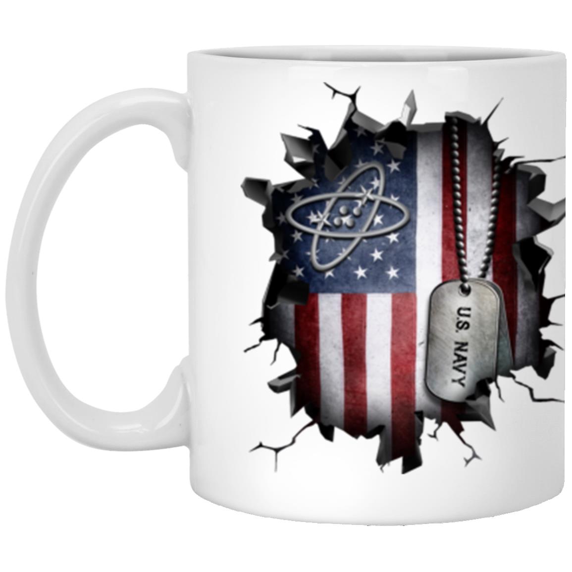 US Navy Electronics technician Navy ET 3D Break Effect 11oz - 15oz White Mug