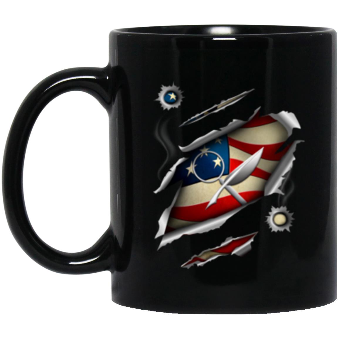 US Navy Intelligence Specialist Navy IS 11oz - 15oz Black Mug