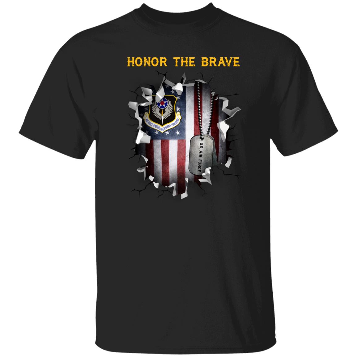 US Air Force Special Operations Command  - Honor The Brave Front Shirt