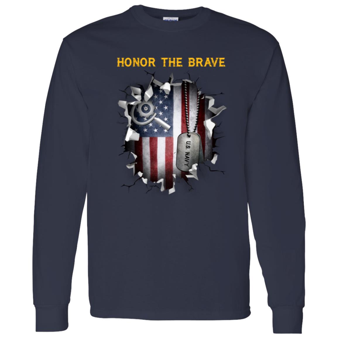 U.S Navy Machinery repairman Navy MR - Honor The Brave Front Shirt