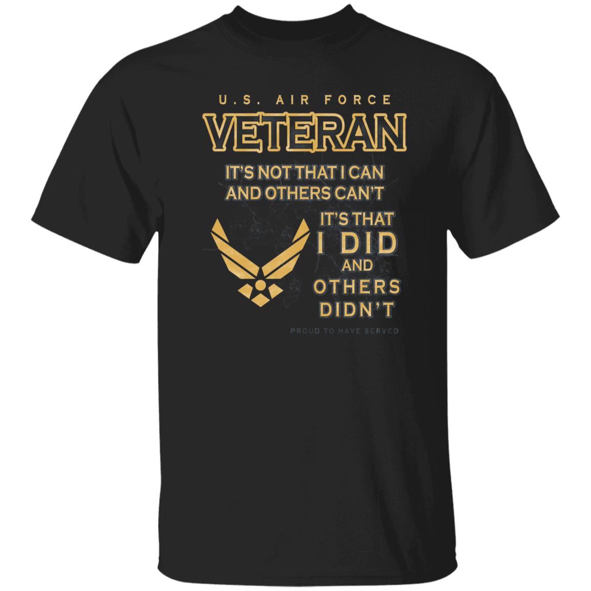 US Air Force Proud To Have Served Front Shirt