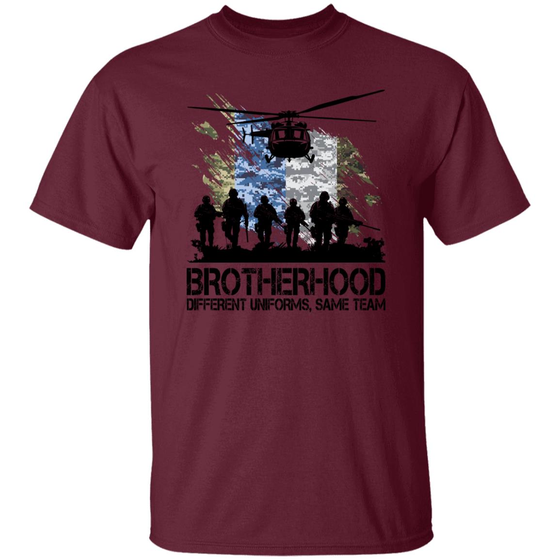 Brotherhood Diffent Uniforms, Same Team Front Shirt