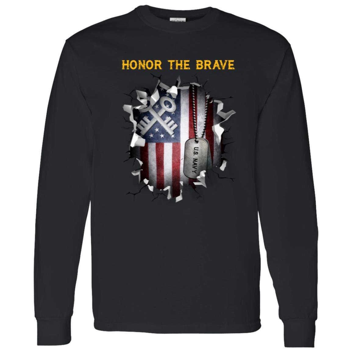 Navy Storekeeper Navy SK - Honor The Brave Front Shirt