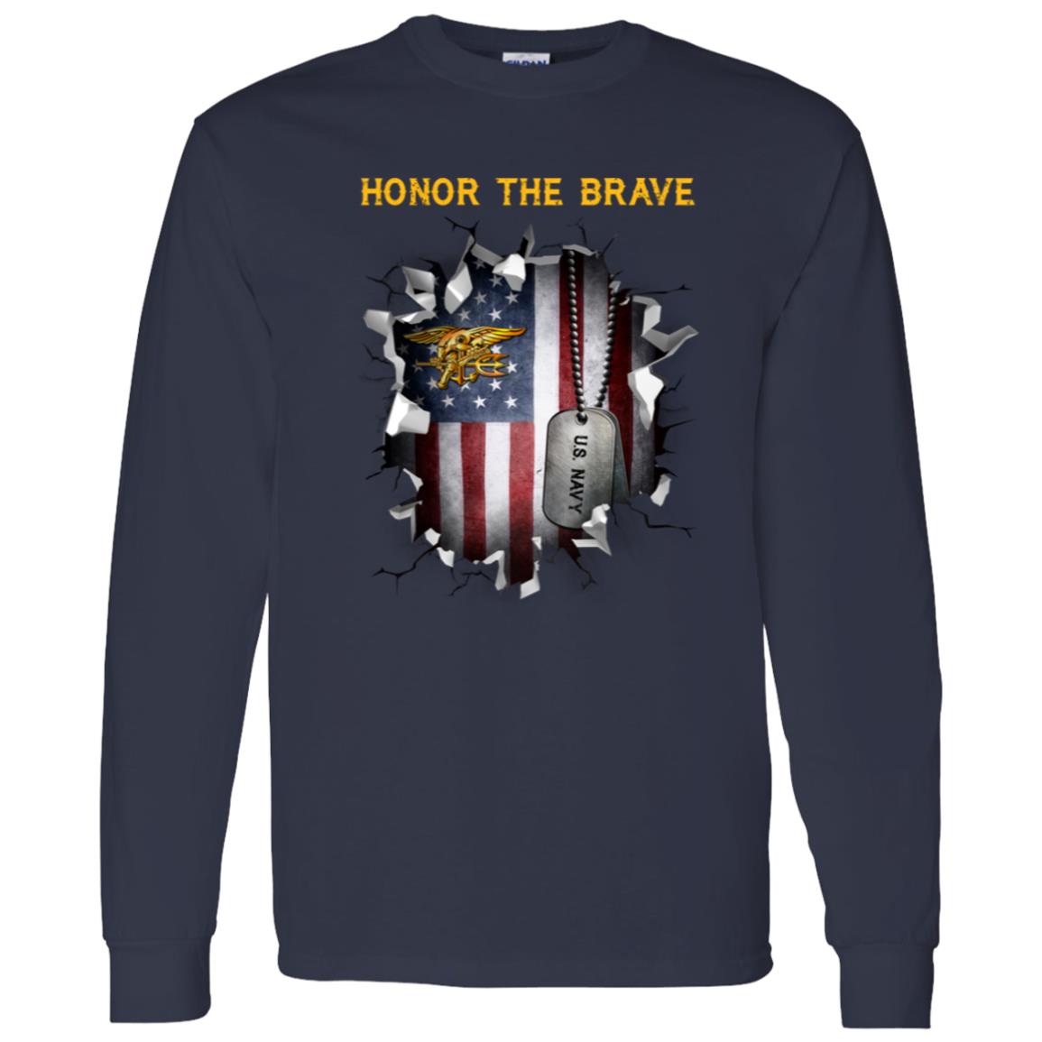 US Navy Special Warfare - Honor The Brave Front Shirt