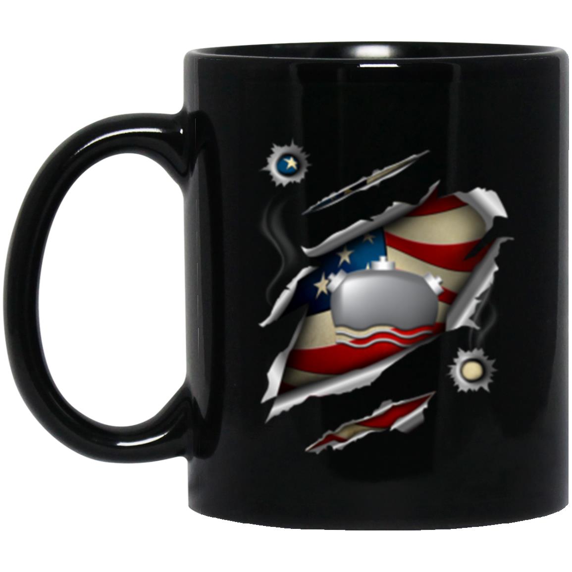 US Navy Mineman Navy MN 11oz - 15oz Black Mug