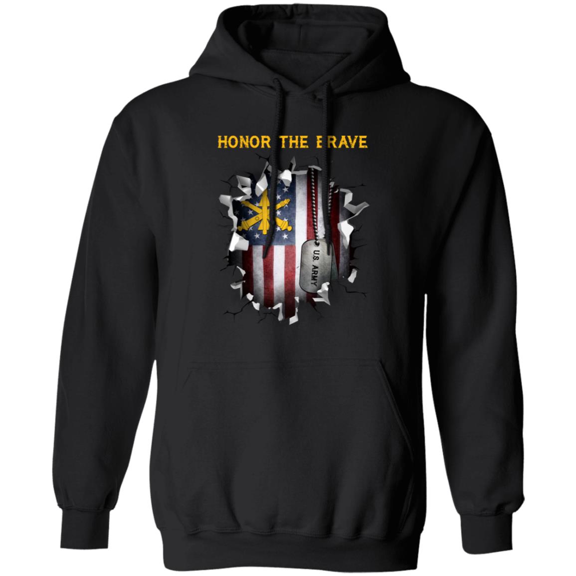 US Army Air Defense Artillery  - Honor The Brave Front Shirt