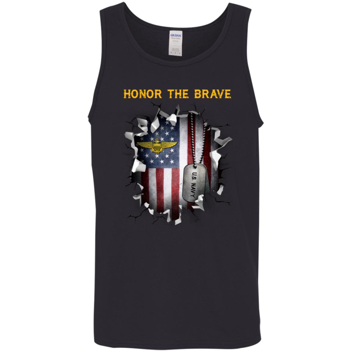 US Navy Naval Aviator - Honor The Brave Front Shirt