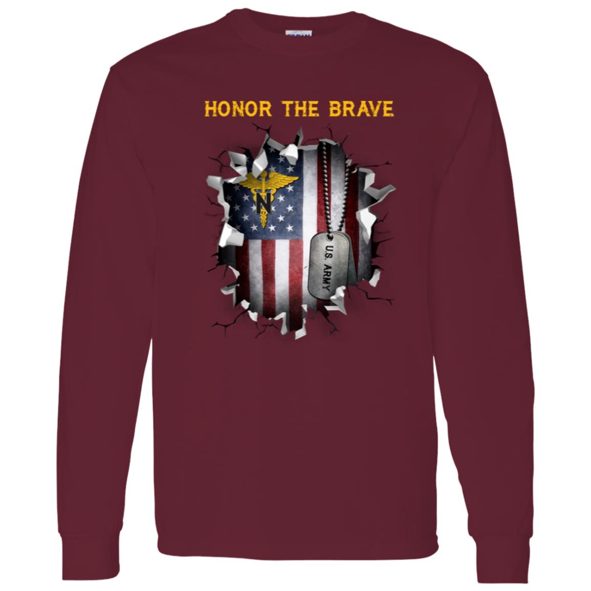 US Army Nurse Corps  - Honor The Brave Front Shirt