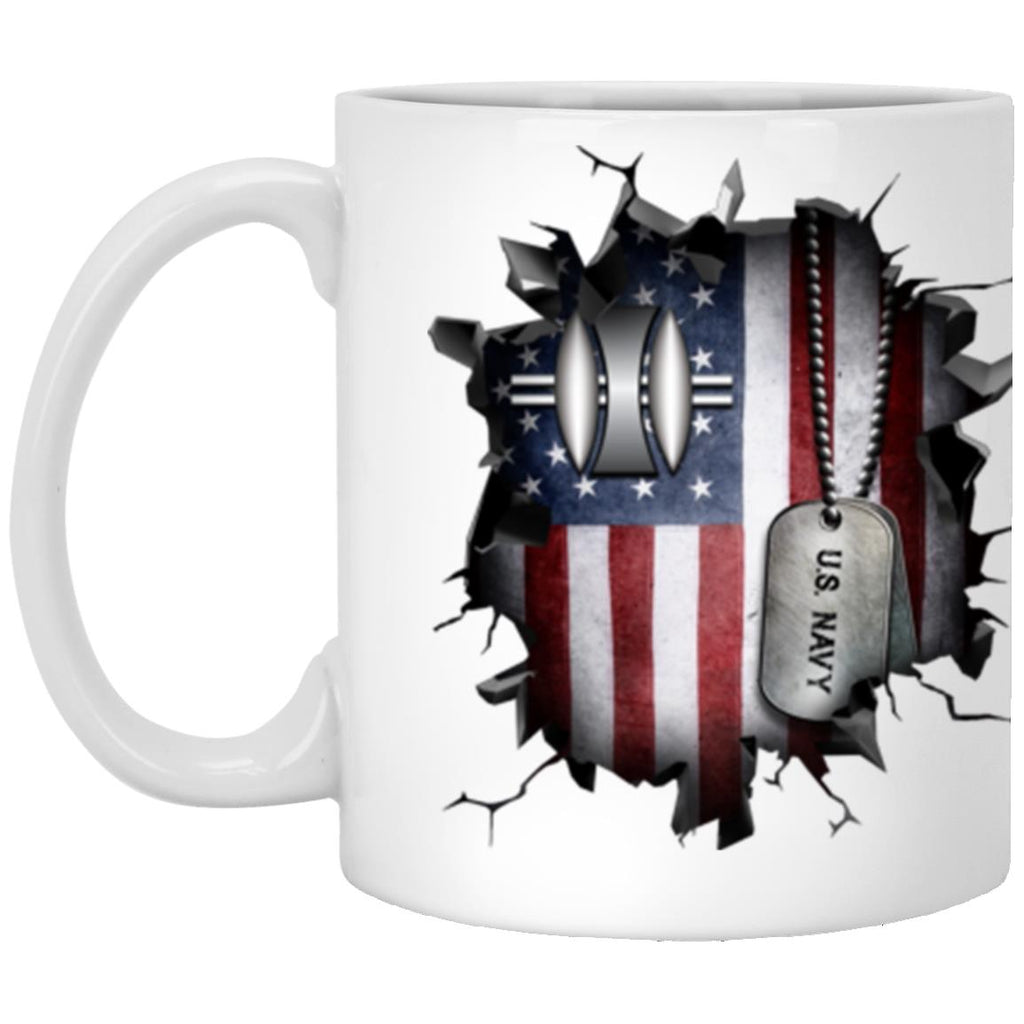 US Navy Opticalman Navy OM 3D Break Effect 11oz - 15oz White Mug