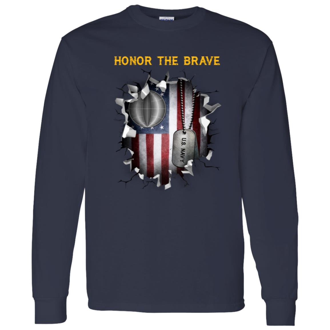 U.S Navy Electrician_s mate Navy EM - Honor The Brave Front Shirt