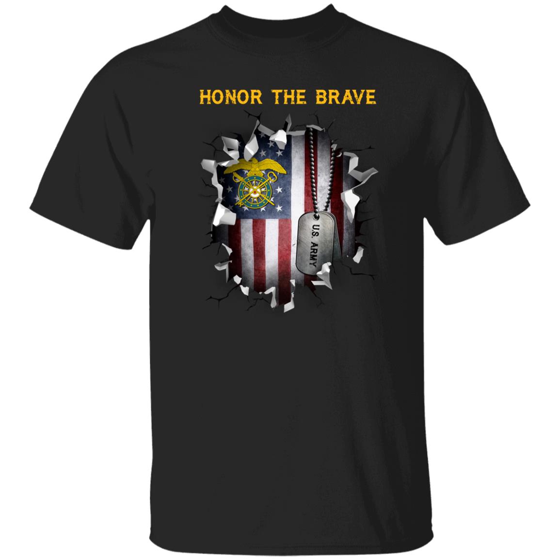 US Army Quartermaster Corps  - Honor The Brave Front Shirt