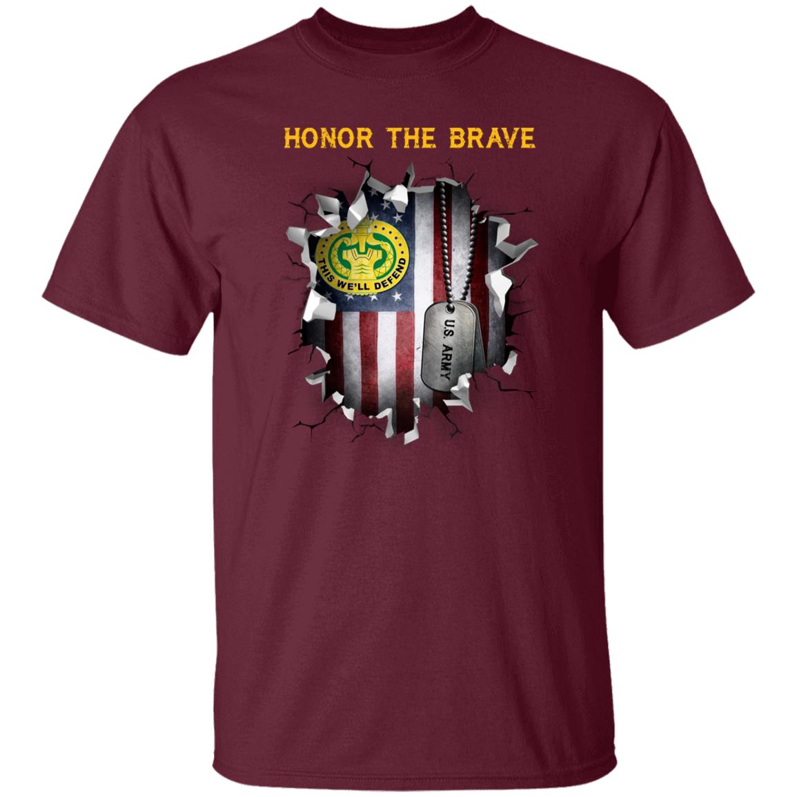 US Army Drill Sergeant  - Honor The Brave Front Shirt