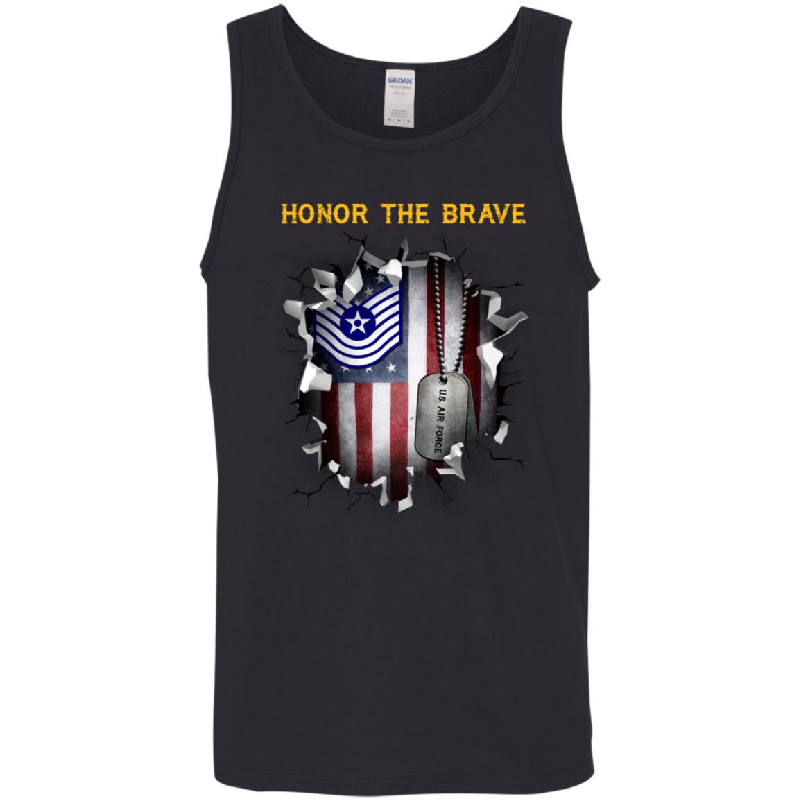 US Air Force E-7 Old Style  - Honor The Brave - Honor The Brave Front Shirt