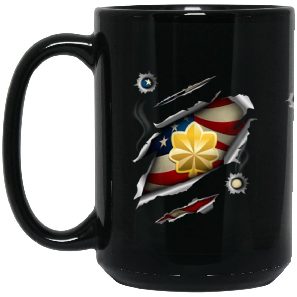 US Navy O-4 Lieutenant Commander O4 LCDR Junior Officer 11oz - 15oz Black Mug