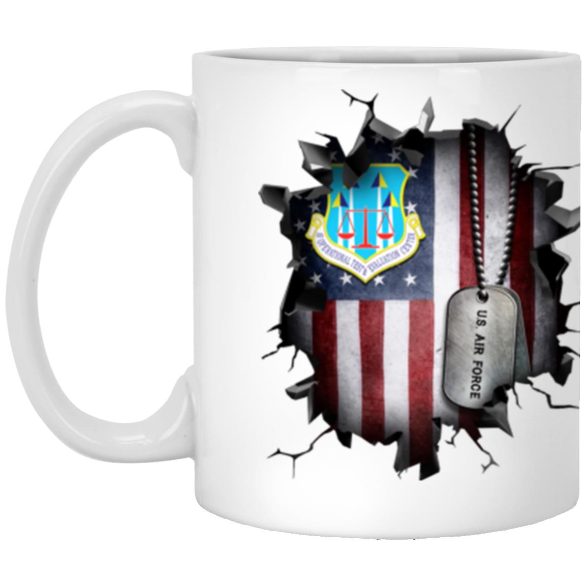 US Air Force Operational Test and Evaluation Center 3D Break Effect Coffee Mug 11oz - 15oz White Mug