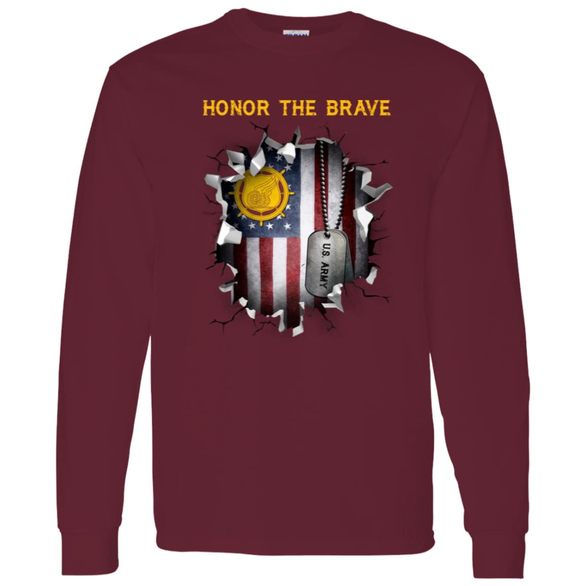 US  Army Transportation Corps  - Honor The Brave Front Shirt