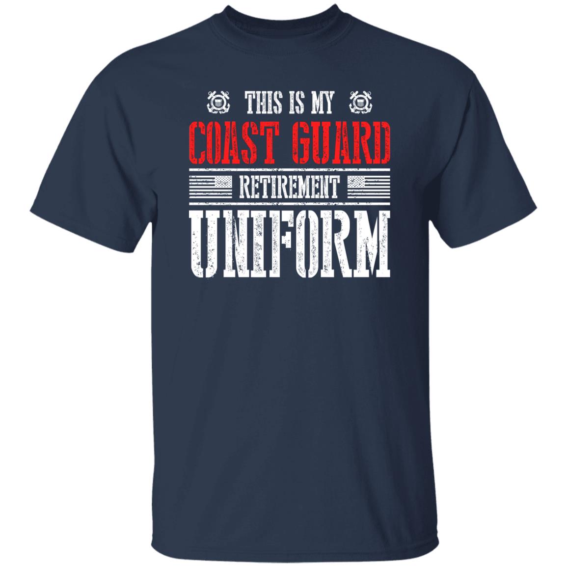 US Coast Guard Retirement Uniform Front Shirt