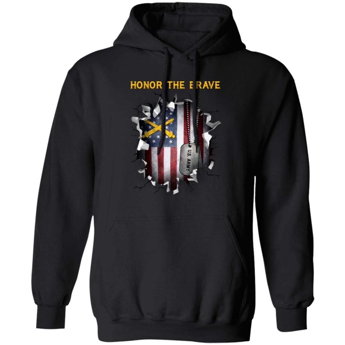 US Army Field Artillery  - Honor The Brave Front Shirt