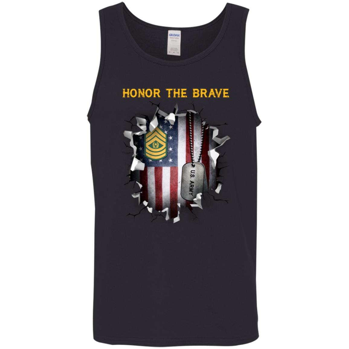 US Army E-9 Command Sergeant Major E9 CSM Noncommissioned Officer - Honor The Brave Front Shirt