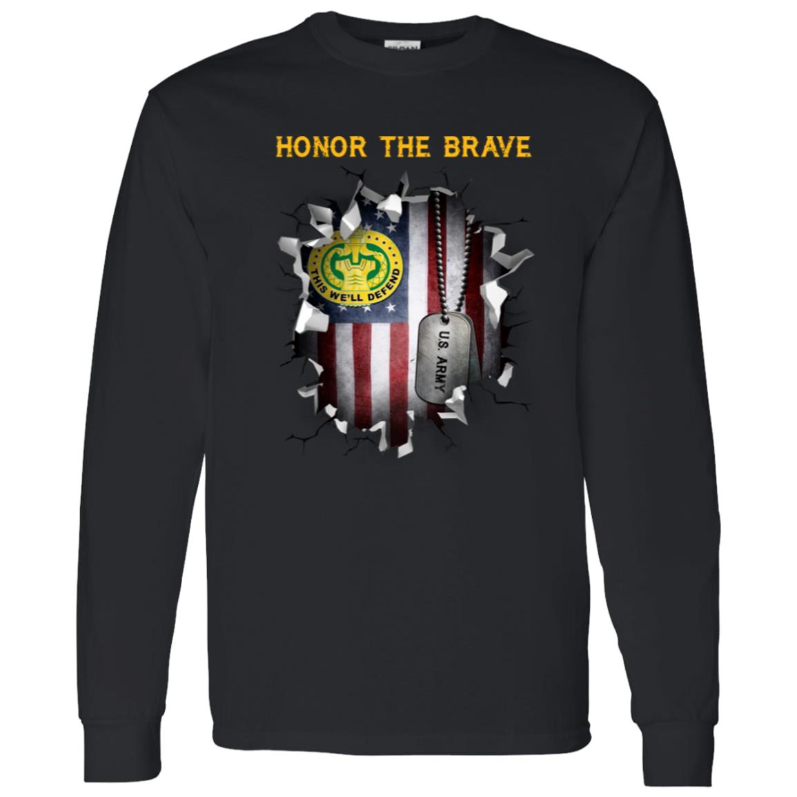 US Army Drill Sergeant  - Honor The Brave Front Shirt