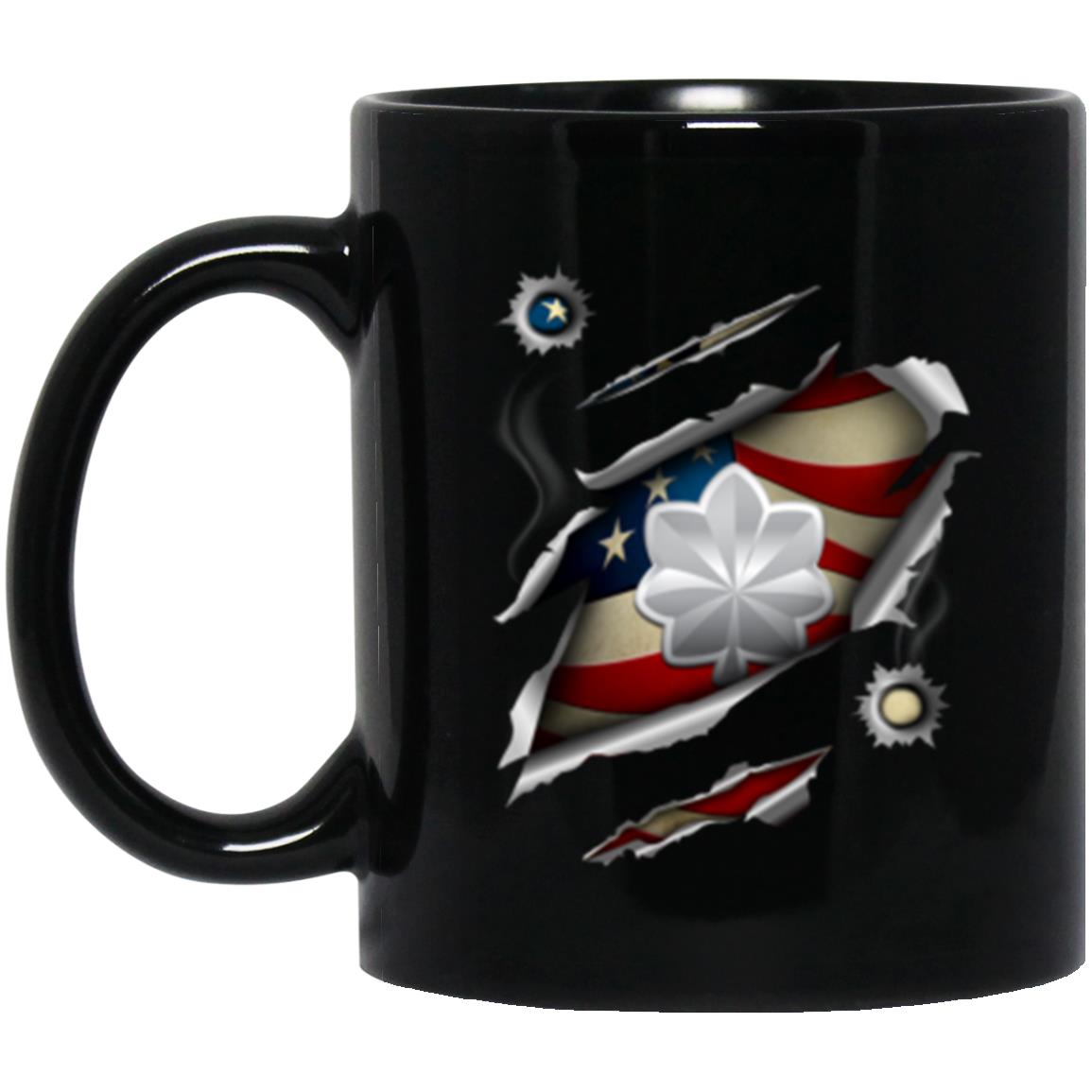 US Navy O-5 Commander O5 CDR Senior Officer 11oz - 15oz Black Mug