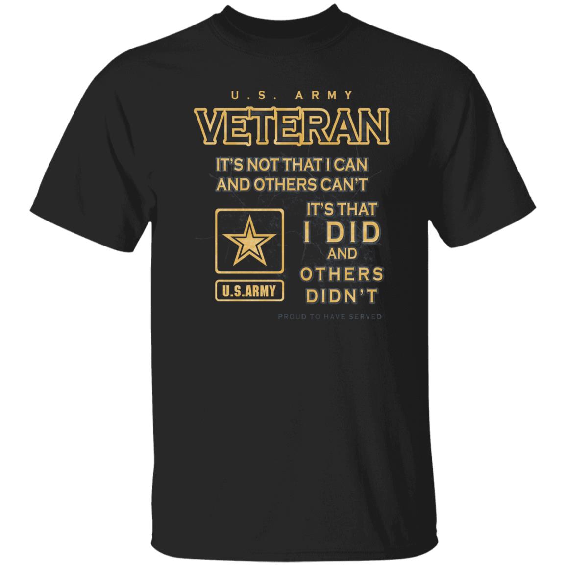 US Army Proud To Have Served Front Shirt