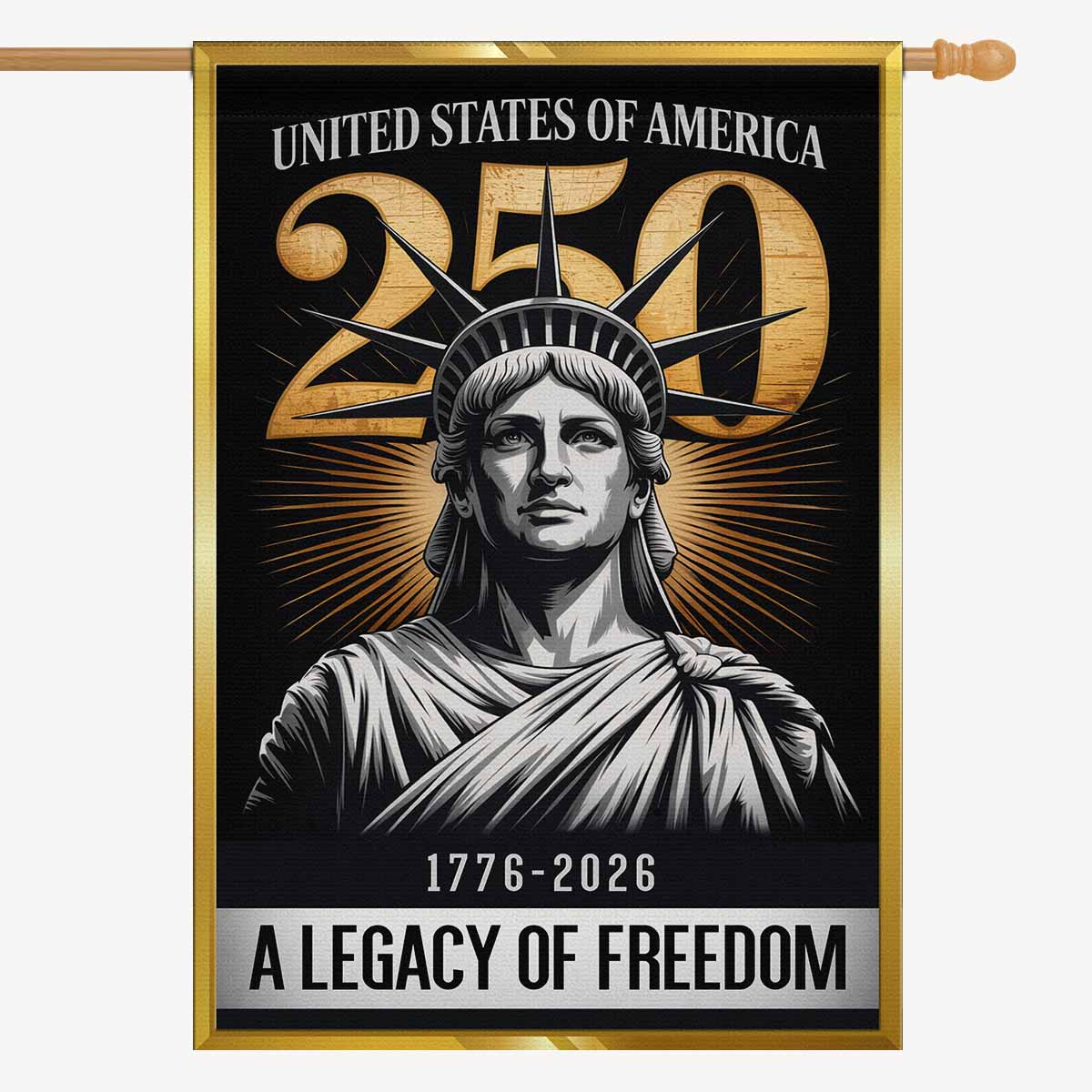 America 250 House Flag Legacy of Freedom