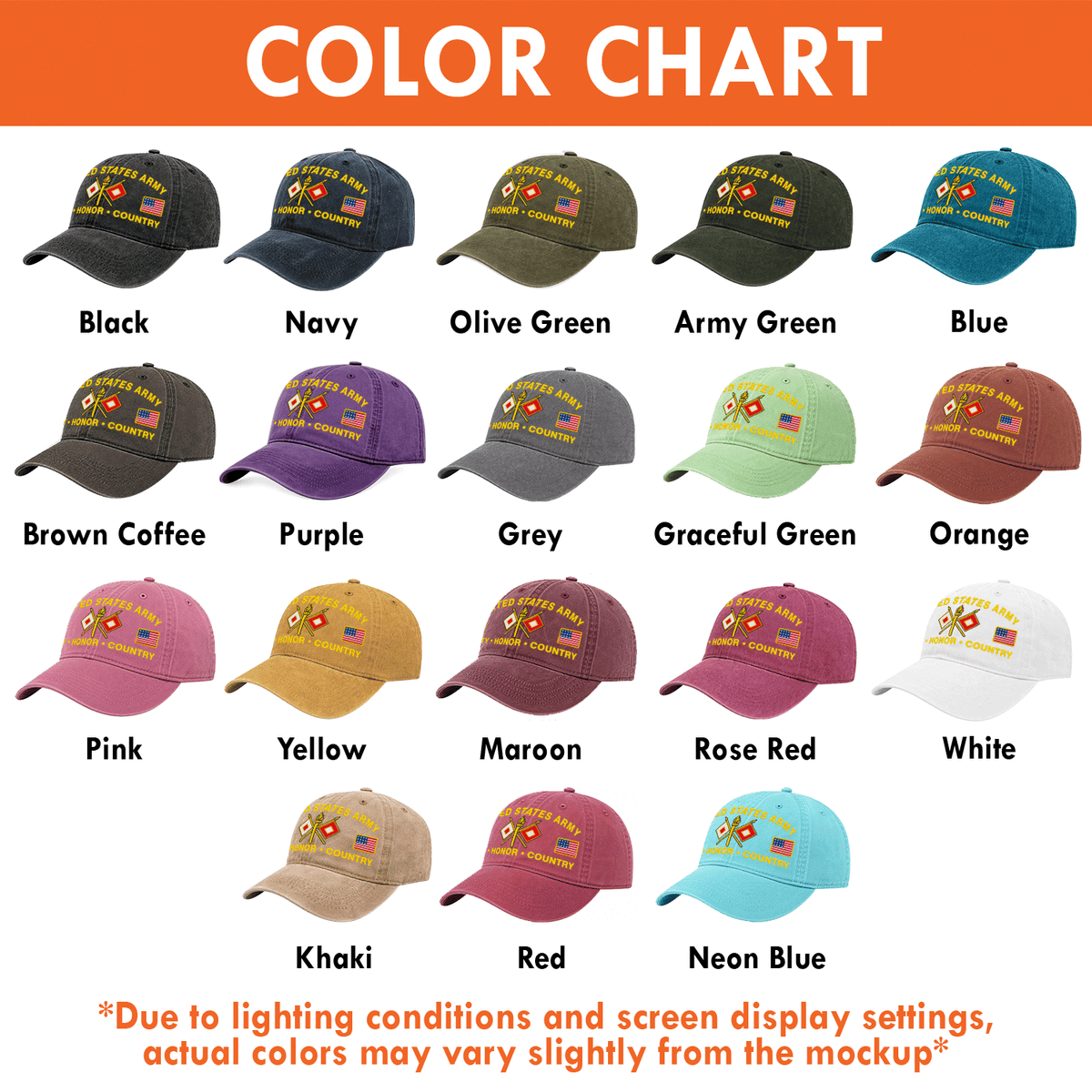 Personalized Army Veteran Embroidered Cap Custom Military Rank and Text
