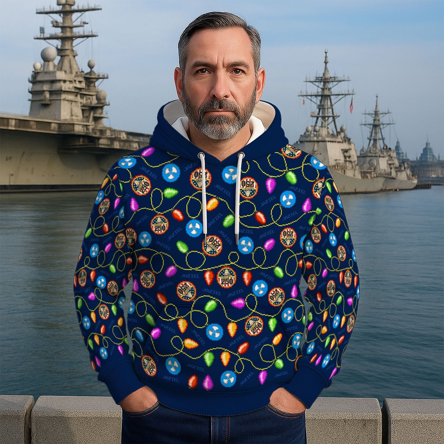 Personalized US Navy 3D All Over Print Hoodie KAH3D01