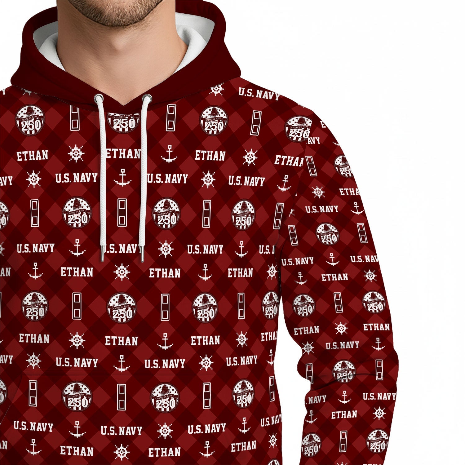 Personalized US Navy 3D All Over Print Hoodie KAH3D03