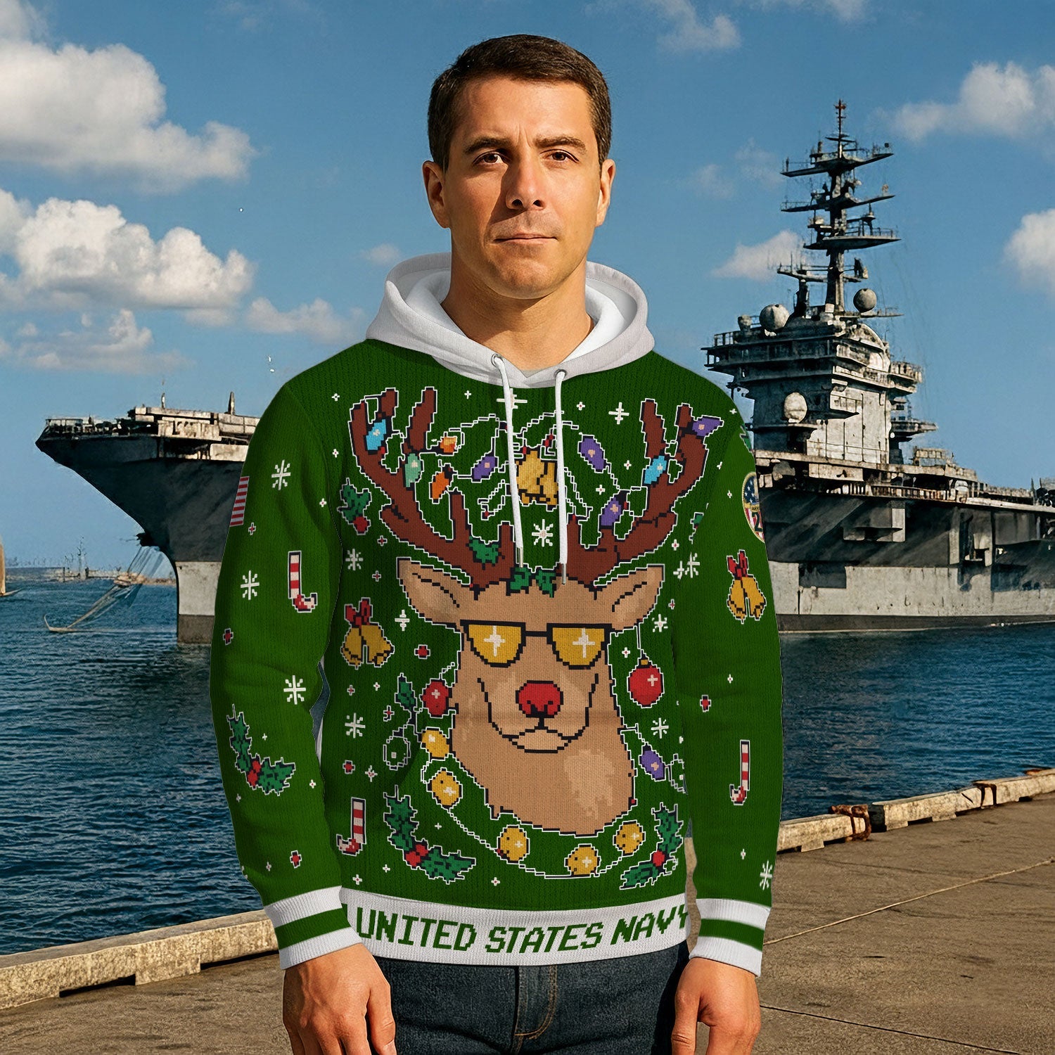 America's Navy Forged By The Sea 3D All Over Print Hoodie Xmas