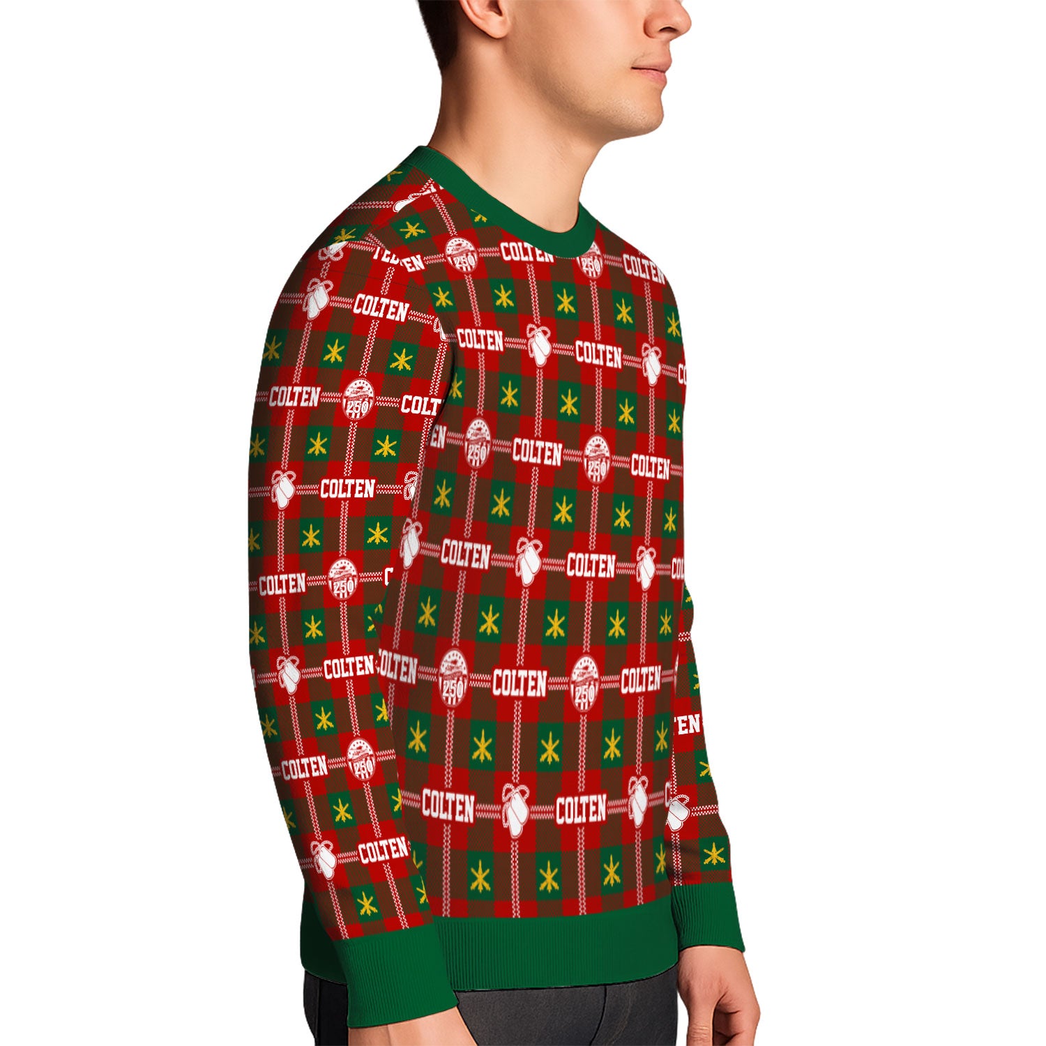 Custom Ranks And Text US Army Ugly Christmas Sweater for Women Men KAUST05