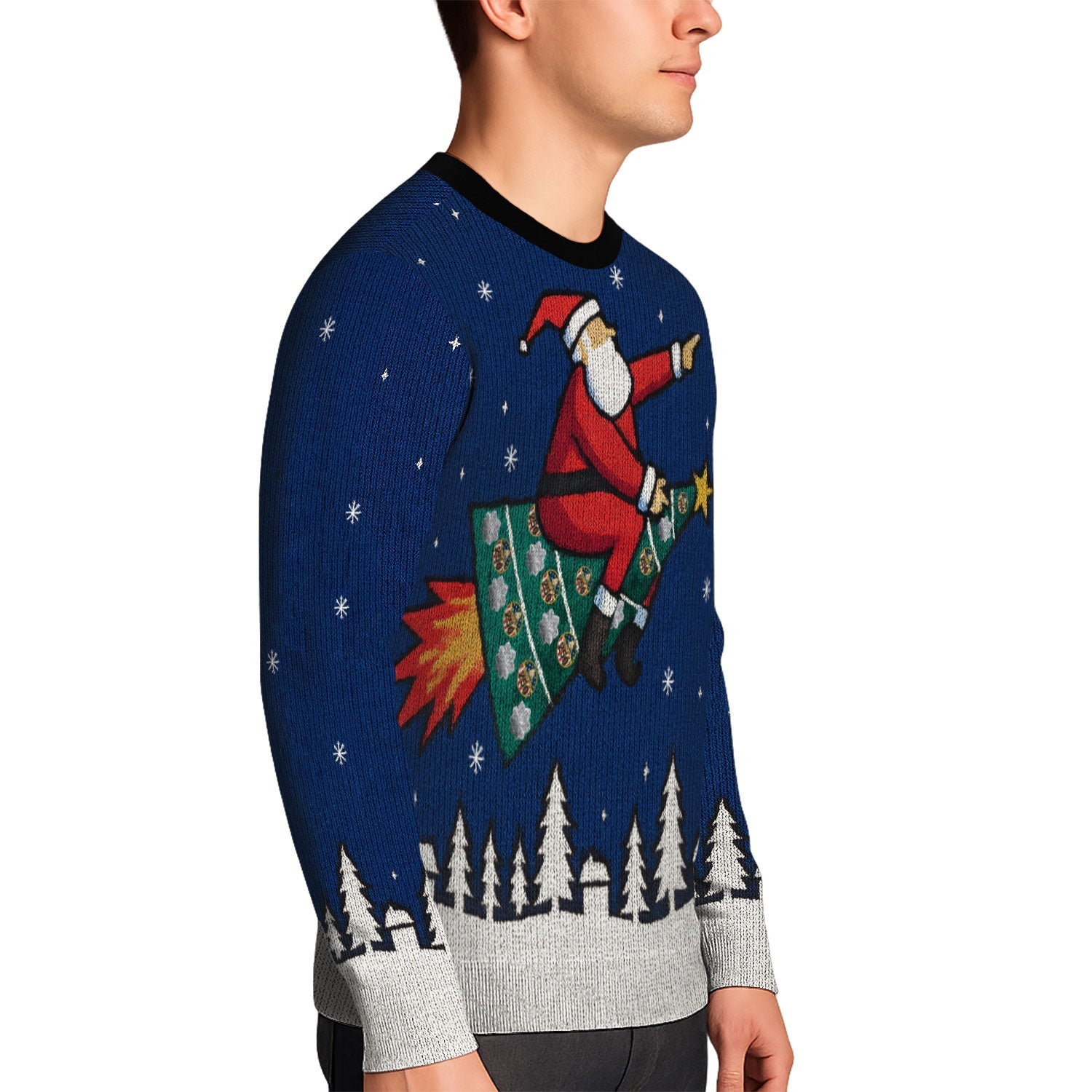 Personalized US Navy Christmas Ugly Sweater KAUST13