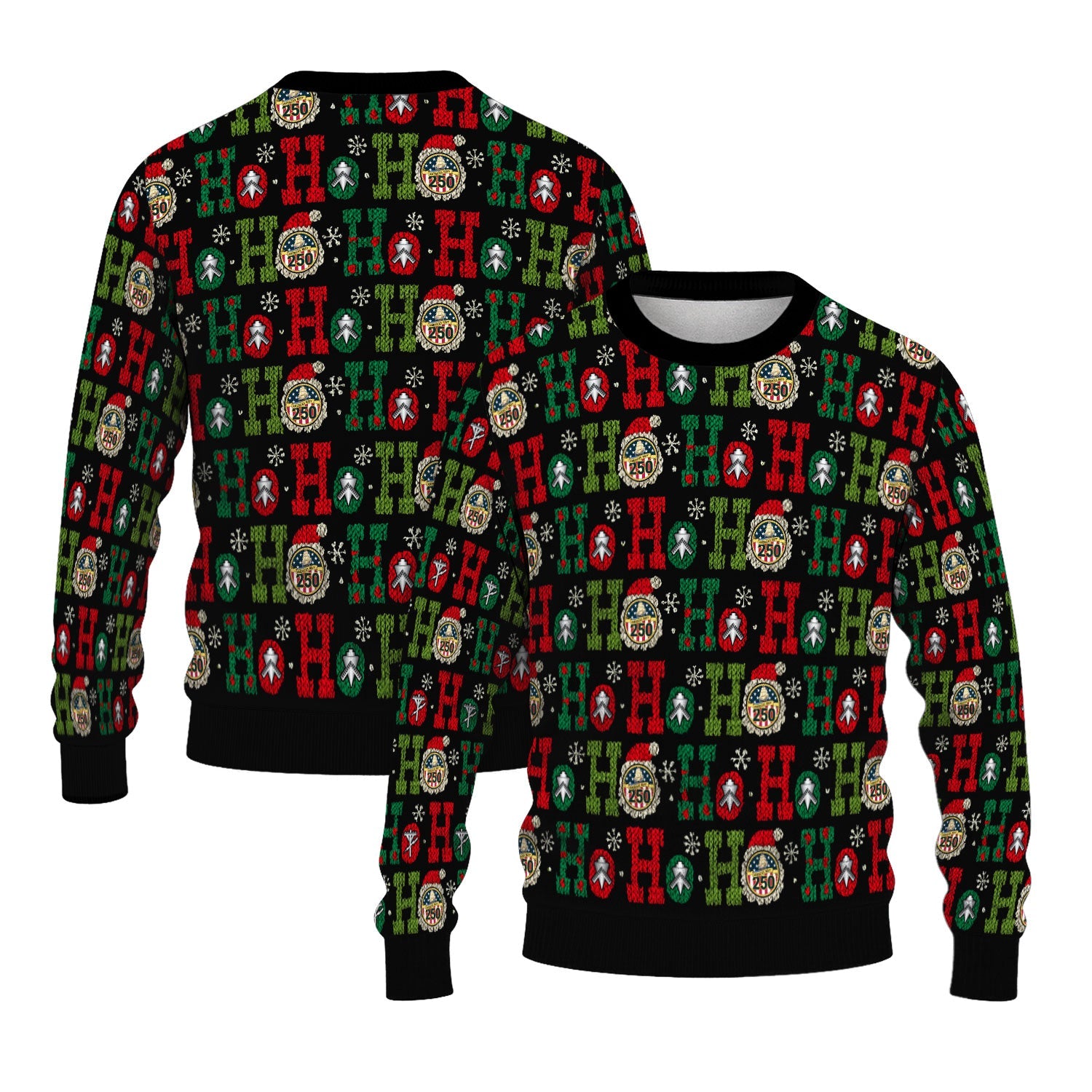 Personalized US Navy Christmas Ugly Sweater KAUST14